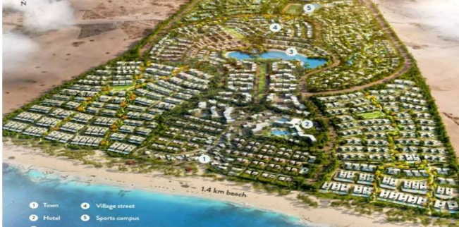 شاليه للبيع فى العلمين - مركز العلمين - مطروح